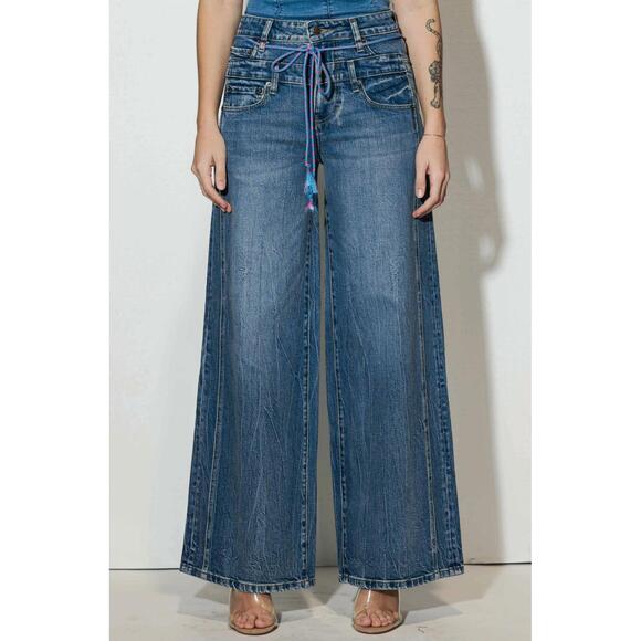 VIBRANT Denim - NEW VIBRANT double waist denim jeans in blue